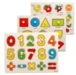 Kids Early Educational Toys/Baby Wooden Puzzle Toy/Alphabet And Digit Number letter Learning/Education Child Wood Jigsaw Toy(One pcs) - Baby Toys - Image 2