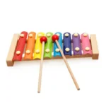 KC Wooden Xylophone Hand Knock Piano Musical Toy for Kids - Multi-Color