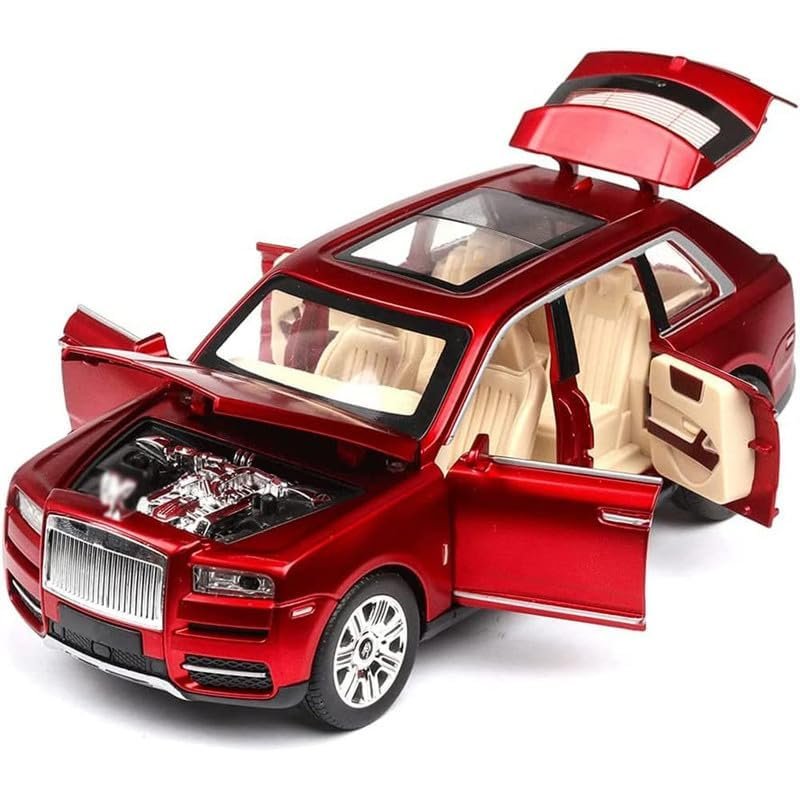 Rolls Royce Cullinan Alloy Diecast Model Car 1/20 Scale with Openable Pull Back Car Vehicle Toy for Kids